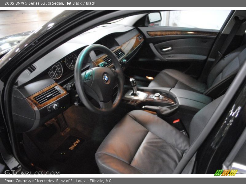 Jet Black / Black 2009 BMW 5 Series 535xi Sedan