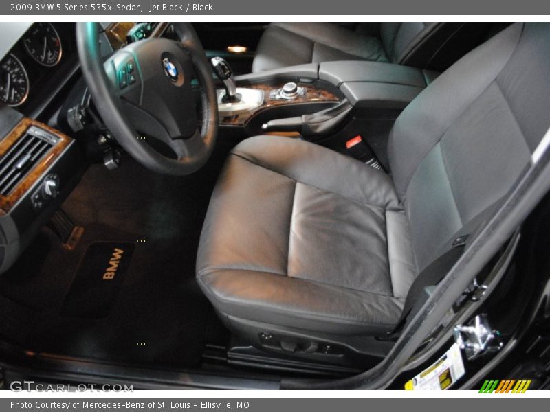 Jet Black / Black 2009 BMW 5 Series 535xi Sedan