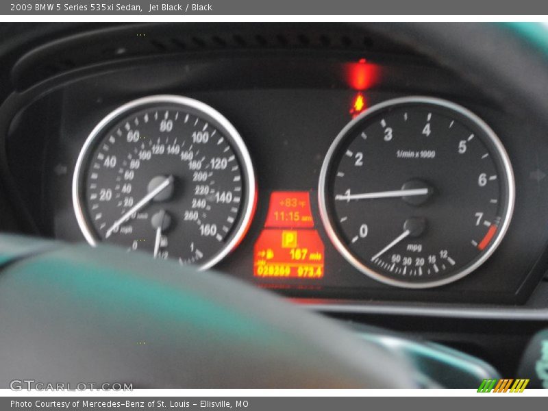 Jet Black / Black 2009 BMW 5 Series 535xi Sedan