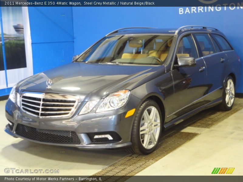 Steel Grey Metallic / Natural Beige/Black 2011 Mercedes-Benz E 350 4Matic Wagon
