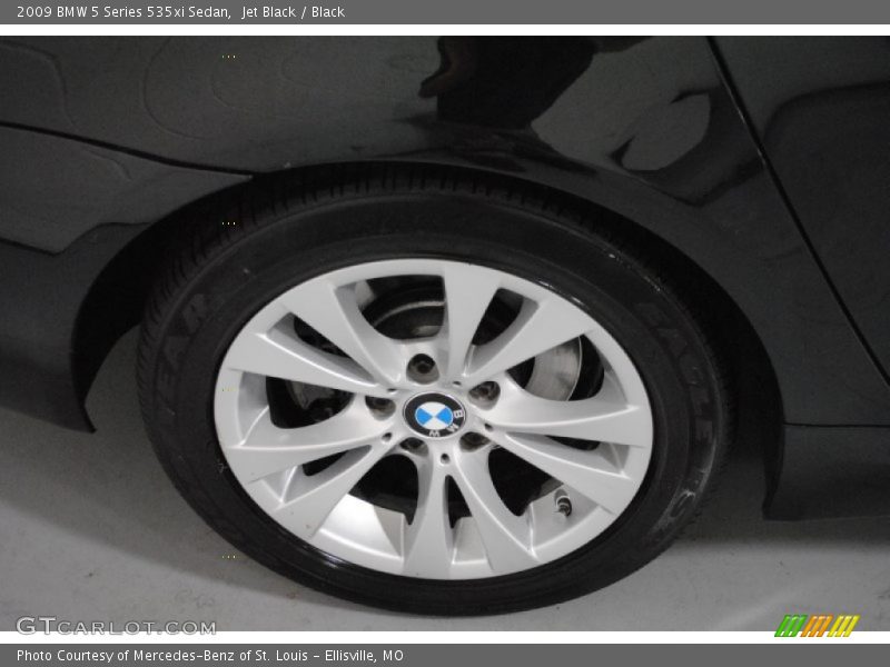 Jet Black / Black 2009 BMW 5 Series 535xi Sedan
