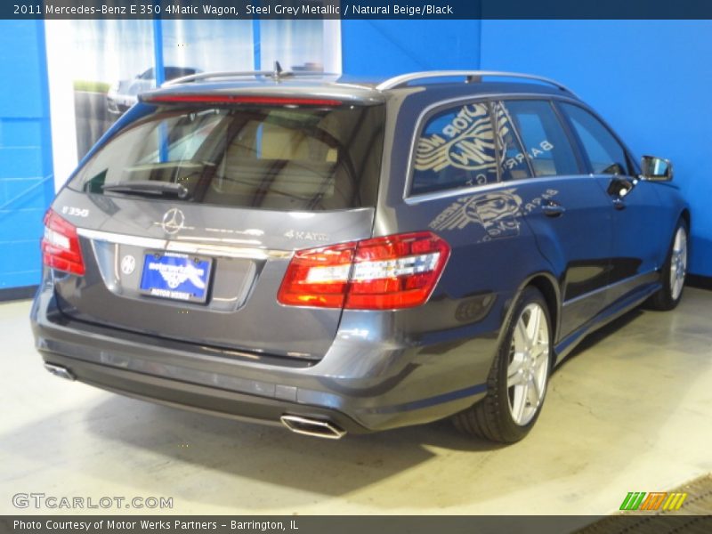 Steel Grey Metallic / Natural Beige/Black 2011 Mercedes-Benz E 350 4Matic Wagon