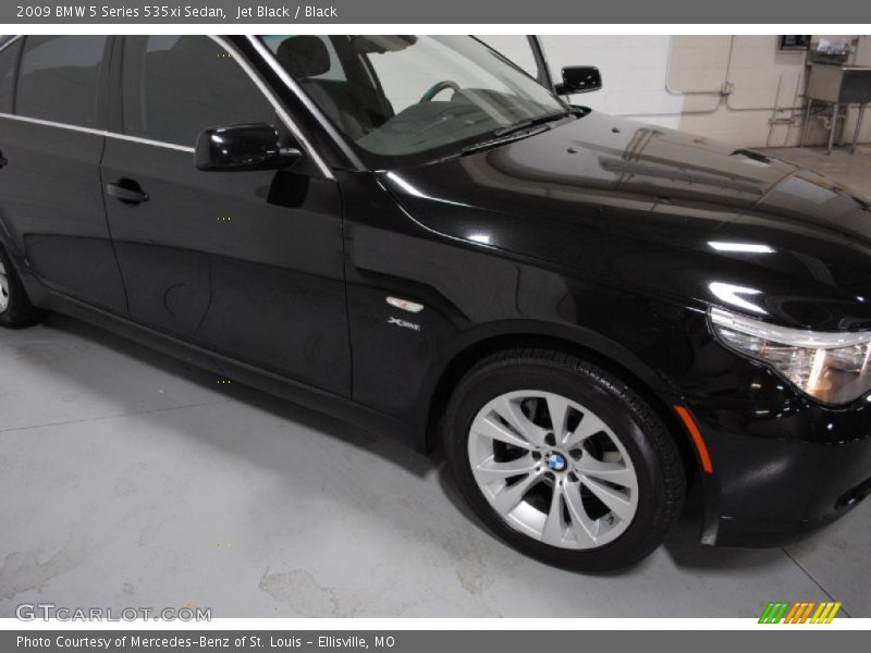 Jet Black / Black 2009 BMW 5 Series 535xi Sedan