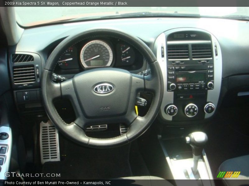 Copperhead Orange Metallic / Black 2009 Kia Spectra 5 SX Wagon