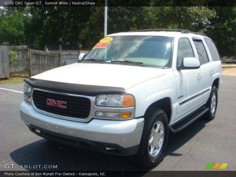Summit White / Neutral/Shale 2003 GMC Yukon SLT