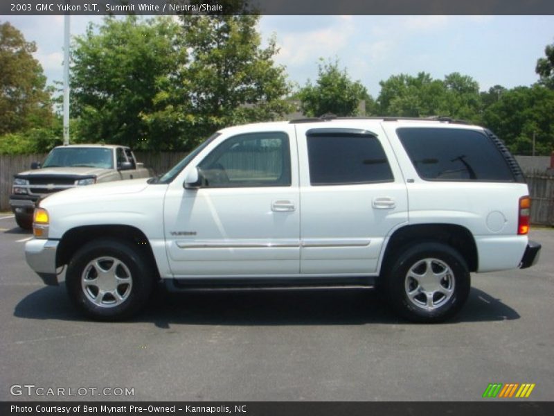 Summit White / Neutral/Shale 2003 GMC Yukon SLT