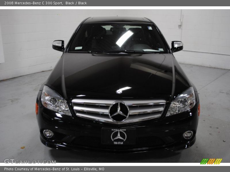 Black / Black 2008 Mercedes-Benz C 300 Sport