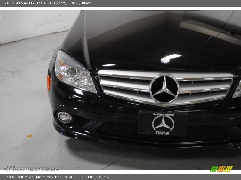 Black / Black 2008 Mercedes-Benz C 300 Sport