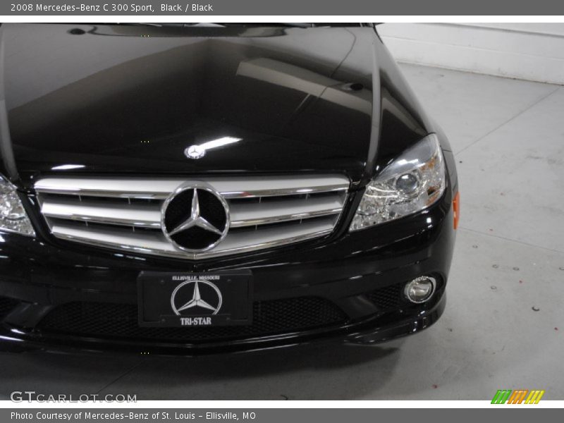 Black / Black 2008 Mercedes-Benz C 300 Sport