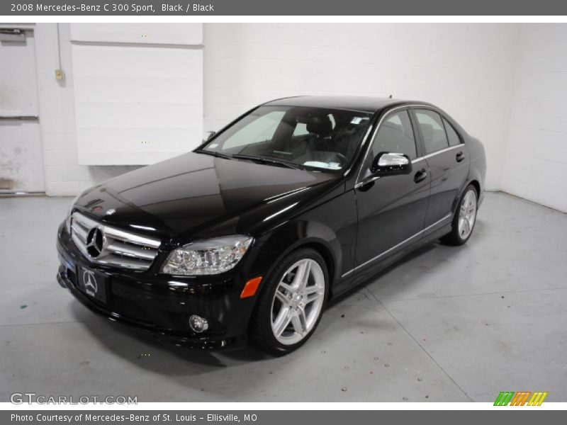 Black / Black 2008 Mercedes-Benz C 300 Sport