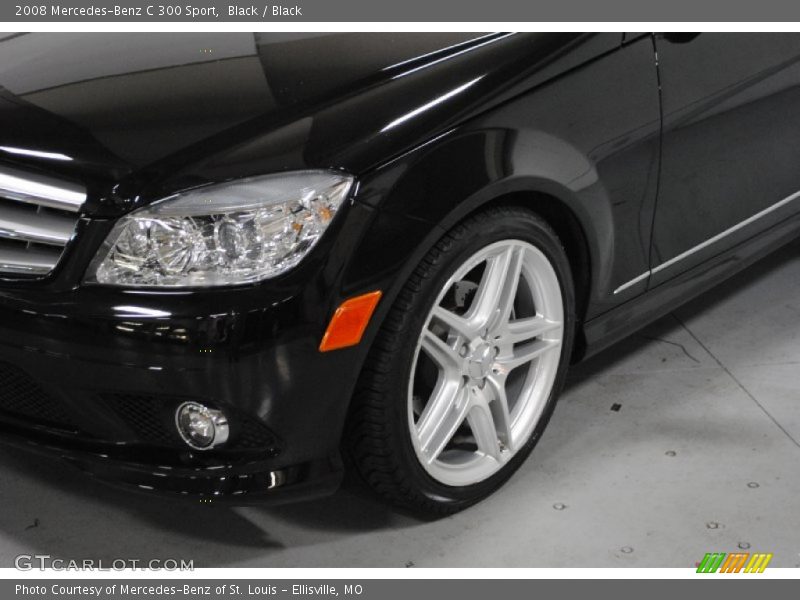 Black / Black 2008 Mercedes-Benz C 300 Sport