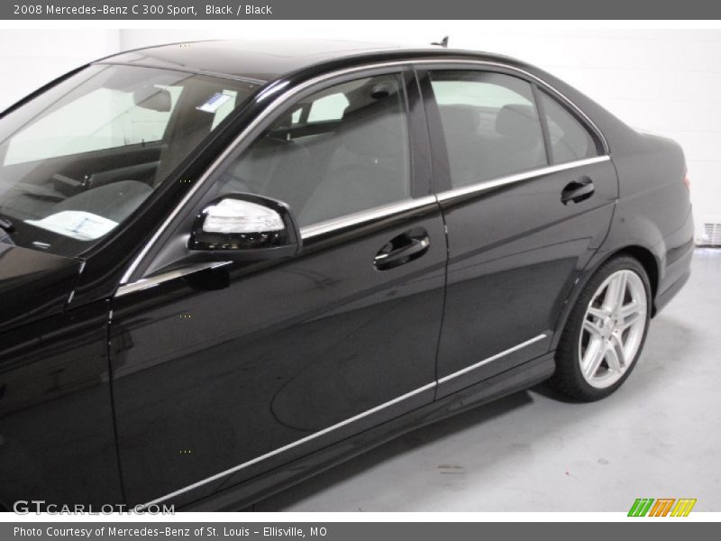 Black / Black 2008 Mercedes-Benz C 300 Sport