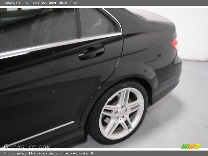 Black / Black 2008 Mercedes-Benz C 300 Sport