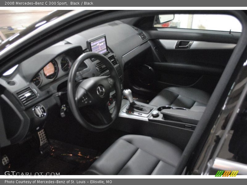 Black / Black 2008 Mercedes-Benz C 300 Sport