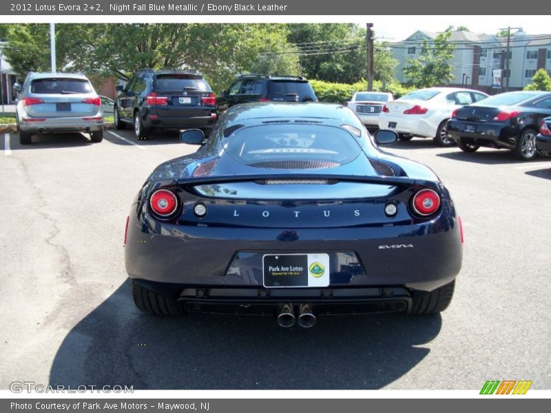 Night Fall Blue Metallic / Ebony Black Leather 2012 Lotus Evora 2+2