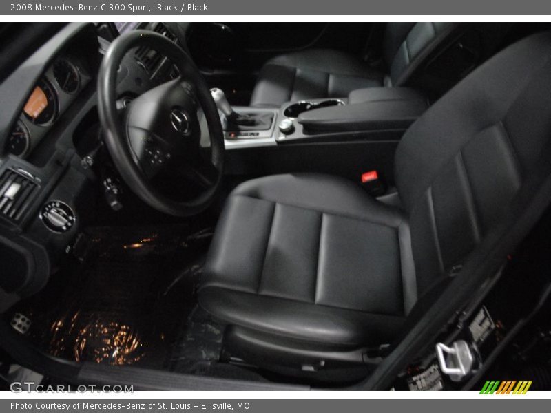 Black / Black 2008 Mercedes-Benz C 300 Sport