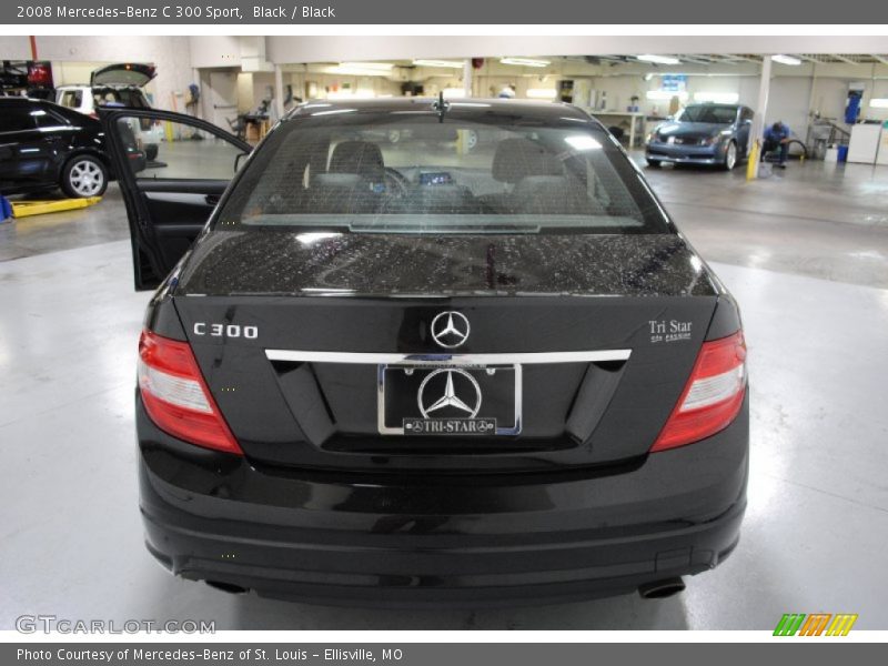 Black / Black 2008 Mercedes-Benz C 300 Sport