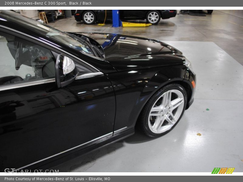 Black / Black 2008 Mercedes-Benz C 300 Sport