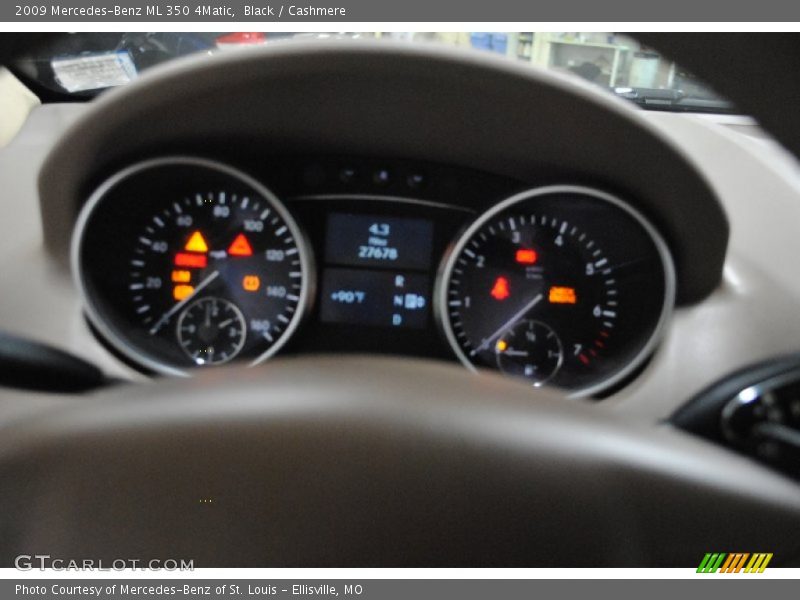 Black / Cashmere 2009 Mercedes-Benz ML 350 4Matic