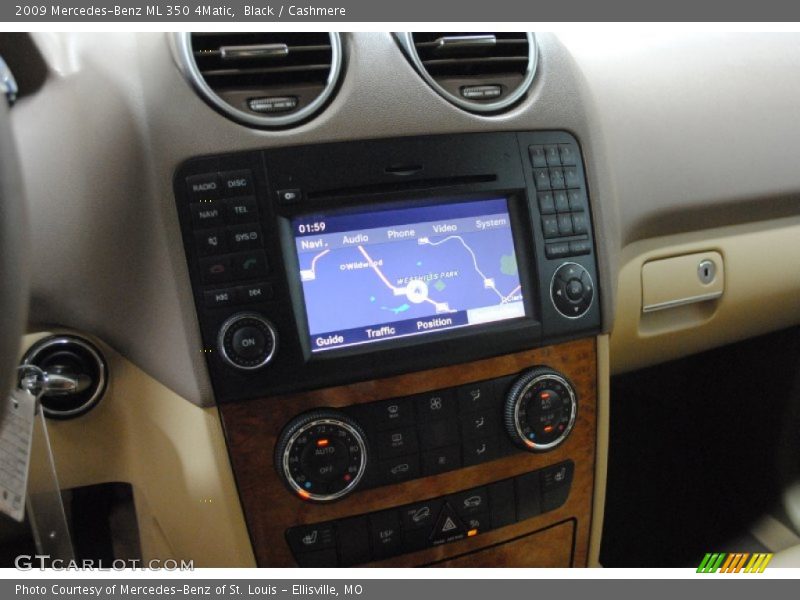 Black / Cashmere 2009 Mercedes-Benz ML 350 4Matic