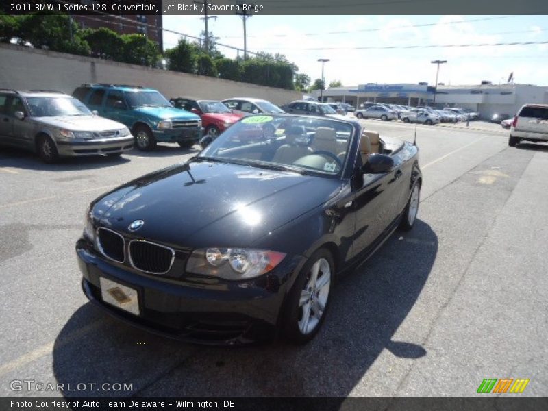 Jet Black / Savanna Beige 2011 BMW 1 Series 128i Convertible