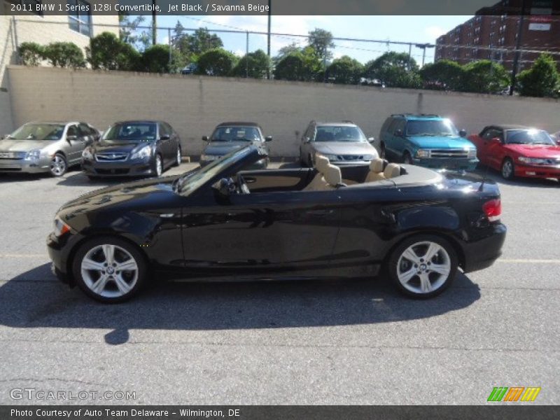 Jet Black / Savanna Beige 2011 BMW 1 Series 128i Convertible
