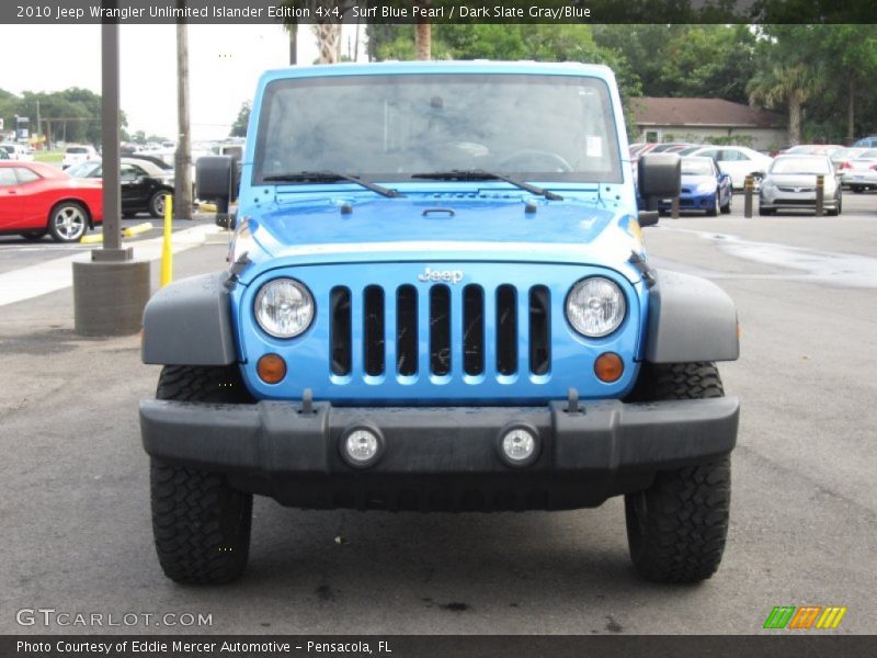 Surf Blue Pearl / Dark Slate Gray/Blue 2010 Jeep Wrangler Unlimited Islander Edition 4x4