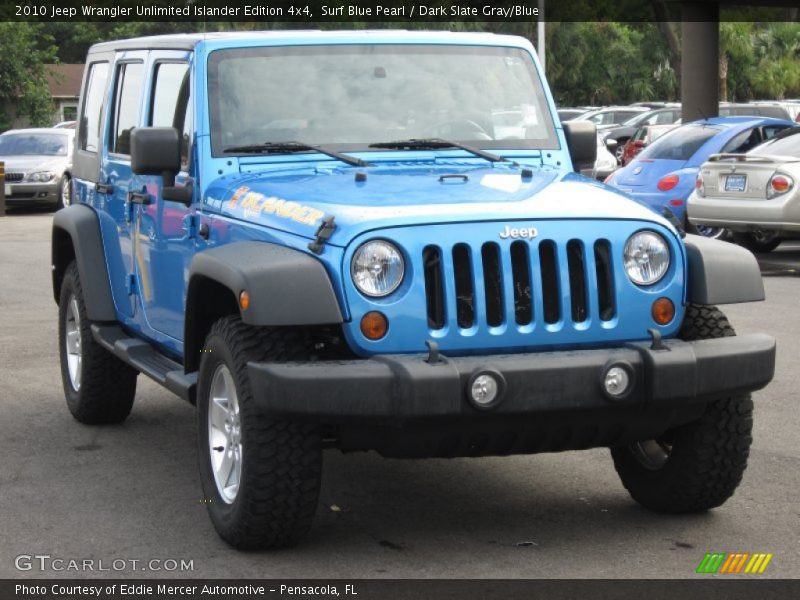 Surf Blue Pearl / Dark Slate Gray/Blue 2010 Jeep Wrangler Unlimited Islander Edition 4x4