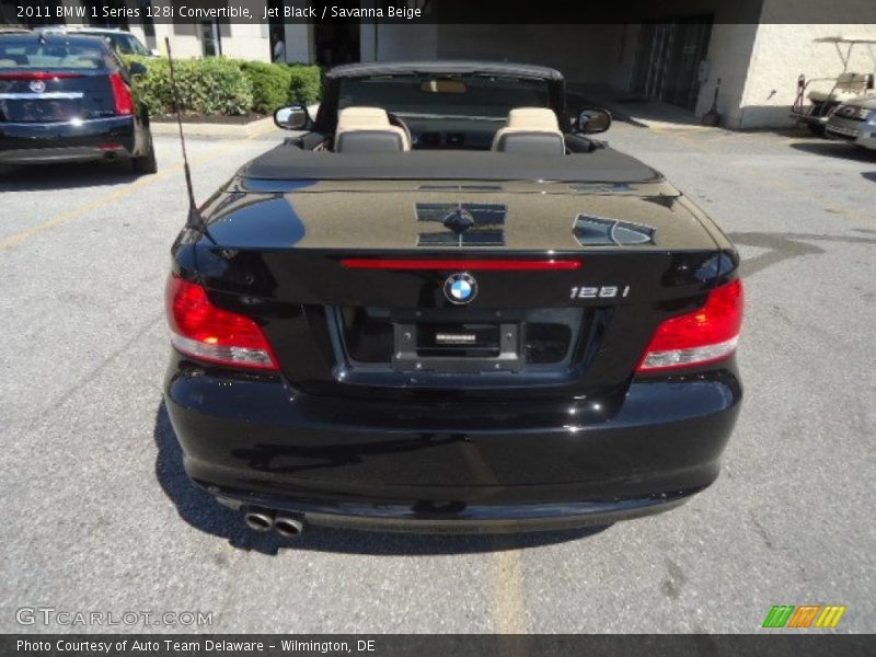 Jet Black / Savanna Beige 2011 BMW 1 Series 128i Convertible