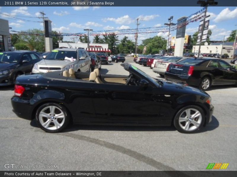 Jet Black / Savanna Beige 2011 BMW 1 Series 128i Convertible