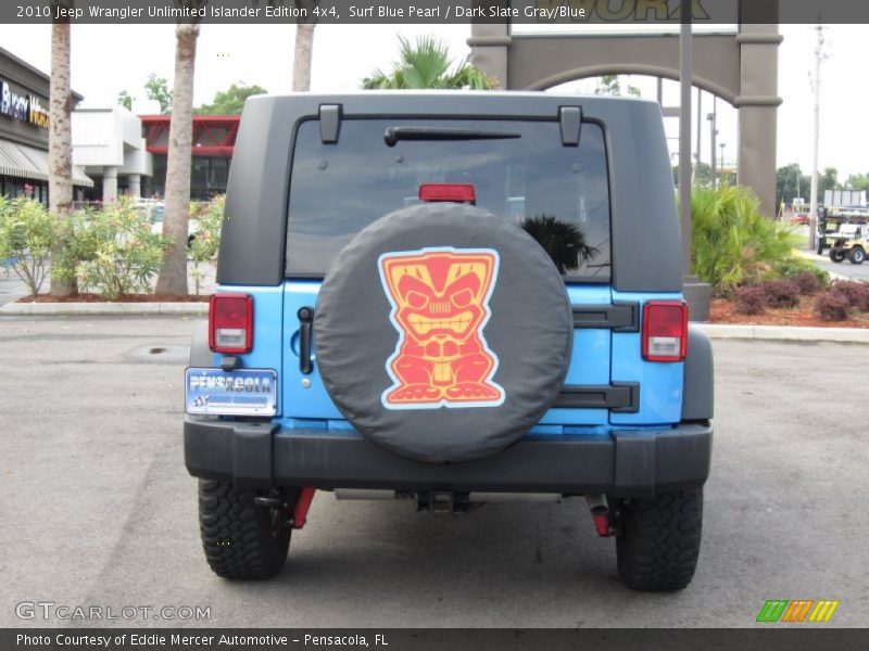 Surf Blue Pearl / Dark Slate Gray/Blue 2010 Jeep Wrangler Unlimited Islander Edition 4x4