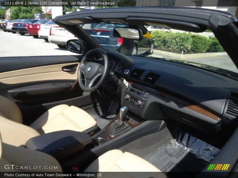 Jet Black / Savanna Beige 2011 BMW 1 Series 128i Convertible