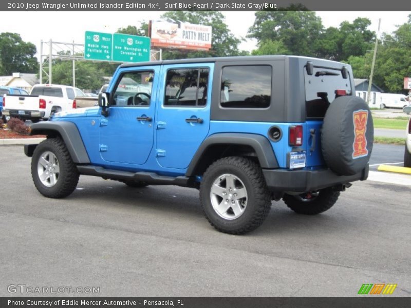 Surf Blue Pearl / Dark Slate Gray/Blue 2010 Jeep Wrangler Unlimited Islander Edition 4x4