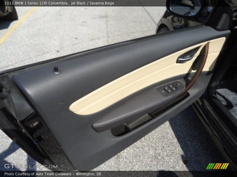 Jet Black / Savanna Beige 2011 BMW 1 Series 128i Convertible