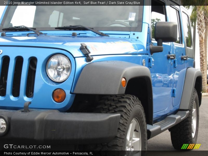 Surf Blue Pearl / Dark Slate Gray/Blue 2010 Jeep Wrangler Unlimited Islander Edition 4x4