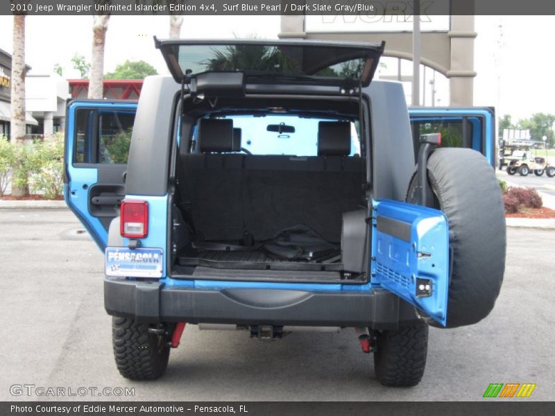 Surf Blue Pearl / Dark Slate Gray/Blue 2010 Jeep Wrangler Unlimited Islander Edition 4x4