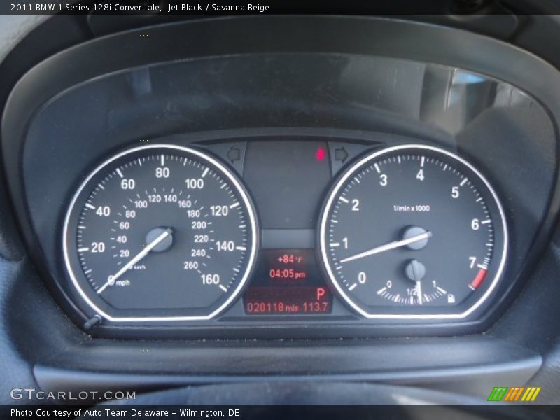 Jet Black / Savanna Beige 2011 BMW 1 Series 128i Convertible