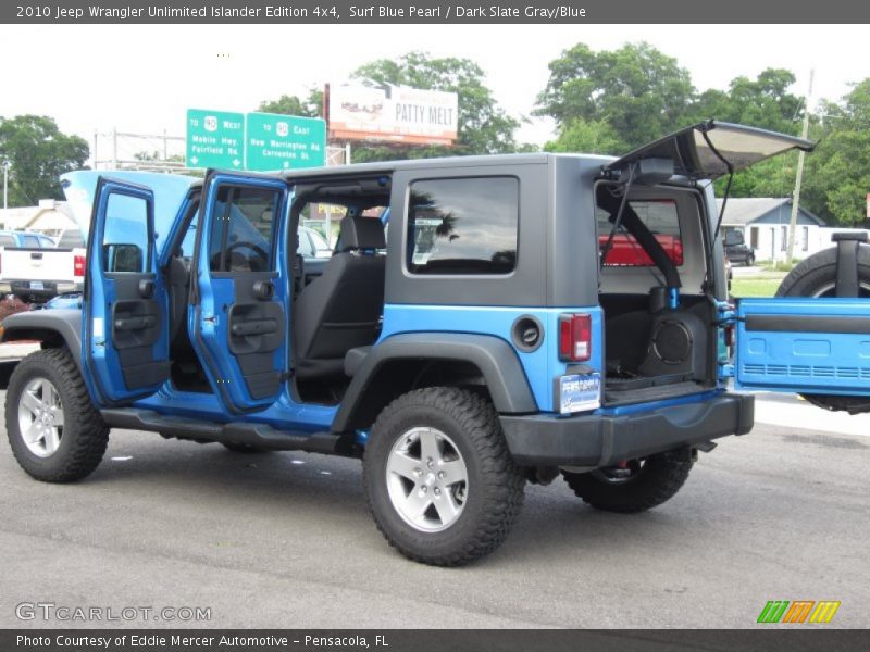 Surf Blue Pearl / Dark Slate Gray/Blue 2010 Jeep Wrangler Unlimited Islander Edition 4x4