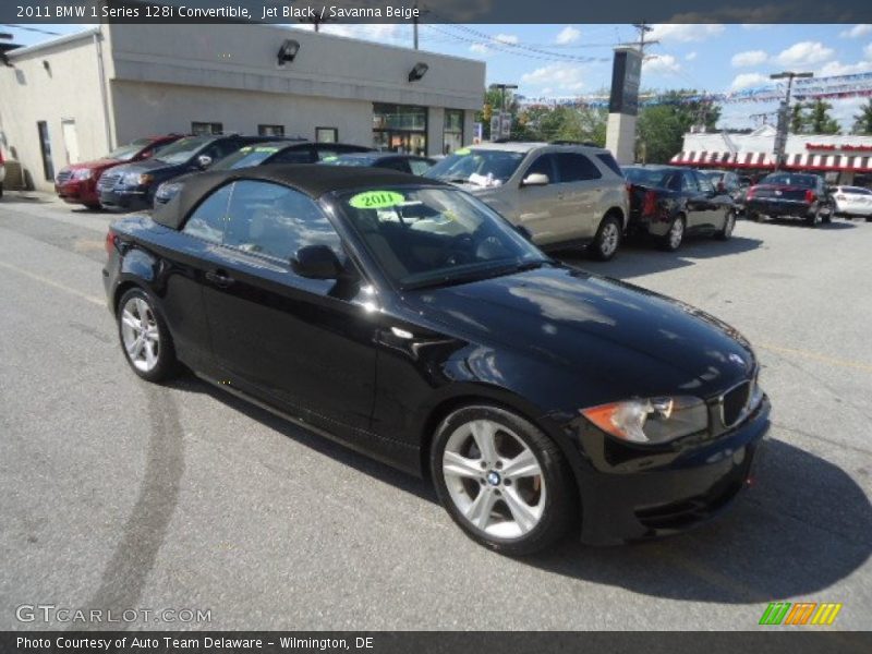 Jet Black / Savanna Beige 2011 BMW 1 Series 128i Convertible