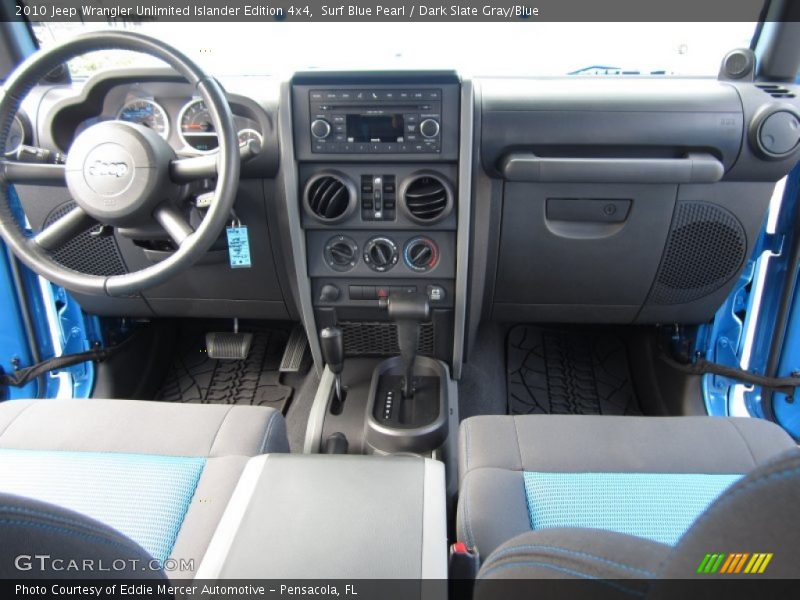 Surf Blue Pearl / Dark Slate Gray/Blue 2010 Jeep Wrangler Unlimited Islander Edition 4x4