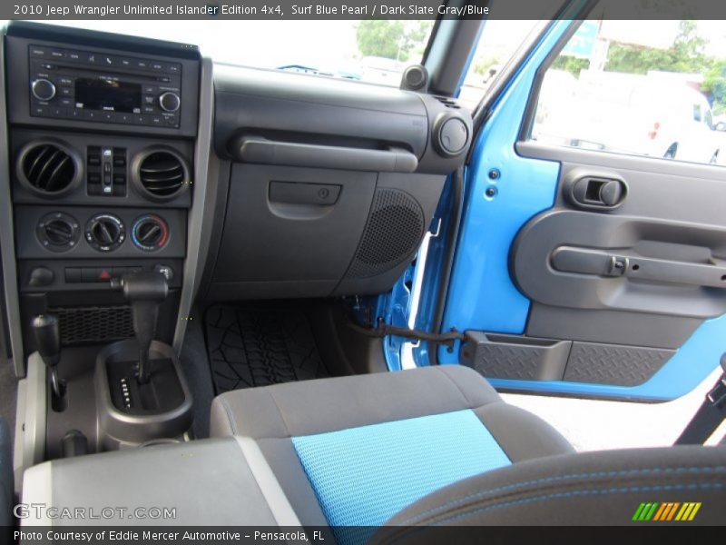 Surf Blue Pearl / Dark Slate Gray/Blue 2010 Jeep Wrangler Unlimited Islander Edition 4x4