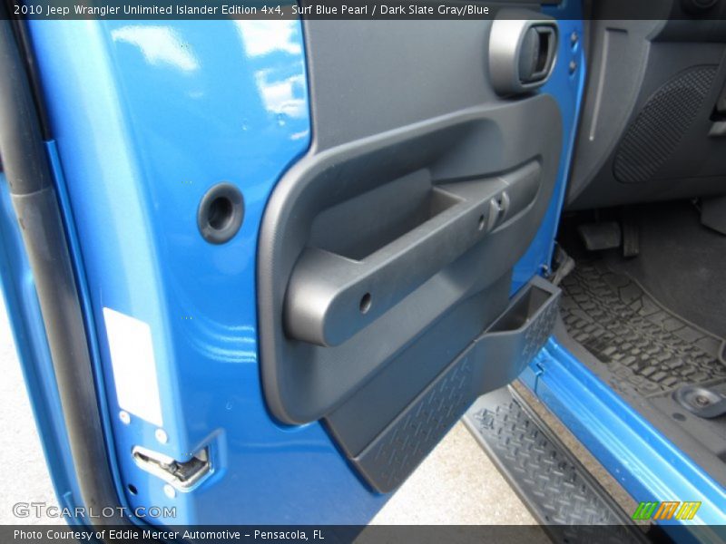 Surf Blue Pearl / Dark Slate Gray/Blue 2010 Jeep Wrangler Unlimited Islander Edition 4x4