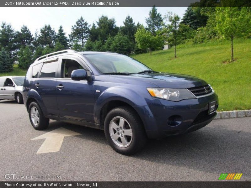 Deep Blue Metallic / Beige 2007 Mitsubishi Outlander LS 4WD