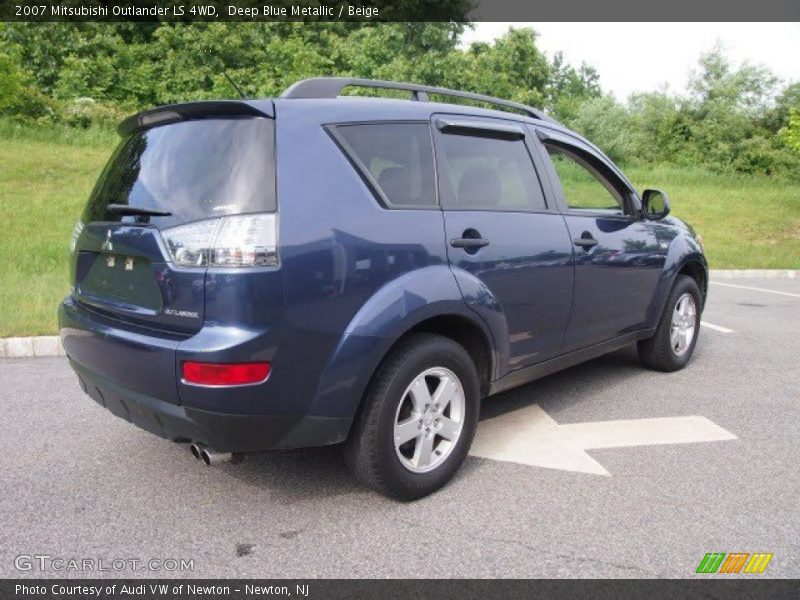 Deep Blue Metallic / Beige 2007 Mitsubishi Outlander LS 4WD