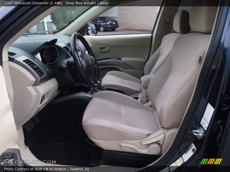 Deep Blue Metallic / Beige 2007 Mitsubishi Outlander LS 4WD