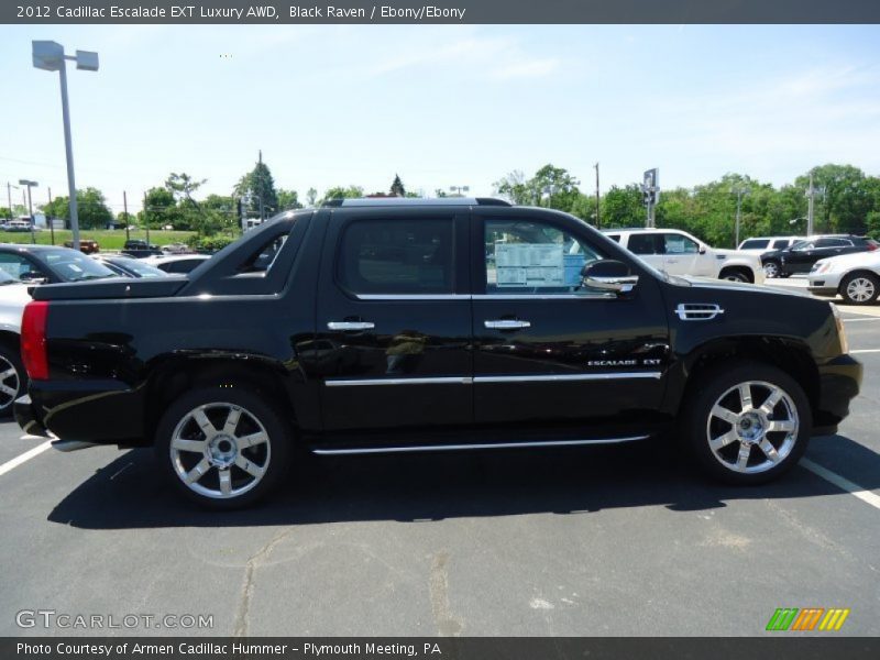 Black Raven / Ebony/Ebony 2012 Cadillac Escalade EXT Luxury AWD