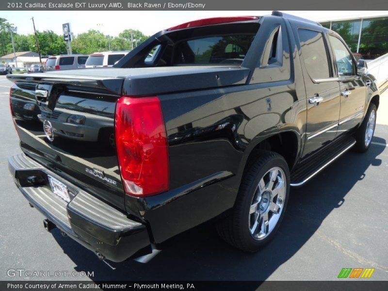 Black Raven / Ebony/Ebony 2012 Cadillac Escalade EXT Luxury AWD