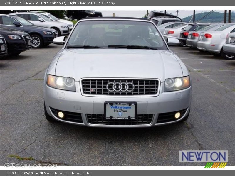 Light Silver Metallic / Ebony 2005 Audi S4 4.2 quattro Cabriolet