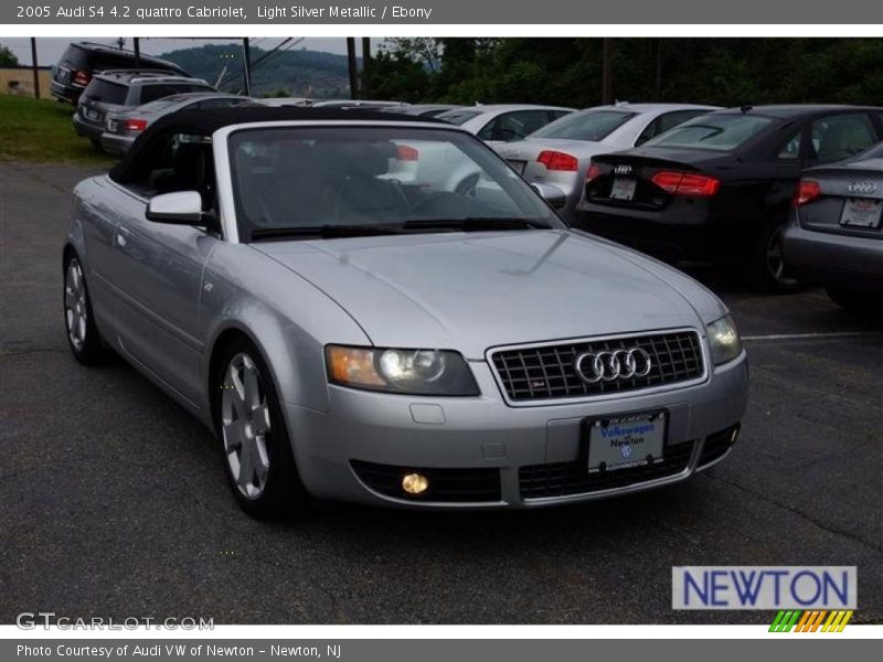 Light Silver Metallic / Ebony 2005 Audi S4 4.2 quattro Cabriolet