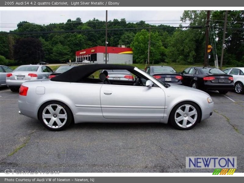 Light Silver Metallic / Ebony 2005 Audi S4 4.2 quattro Cabriolet